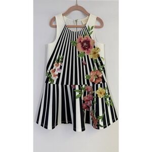 Hannah Banana by Sara Sara Floral Rhinestone Girls Dress Size 6 Party Worn Once